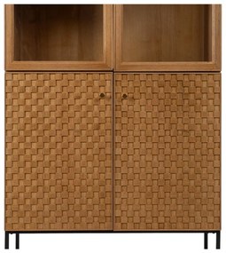 Витрина от декор от ясен в естествен цвят 84,5x198 cm – Ixia