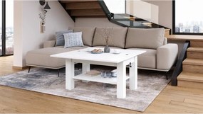 БРАВО Бял - РАЗТЕГАТЕЛНА ХОЛНА МАСА С ПОВДИГАЩ МЕХАНИЗЪМ И С РАФТ