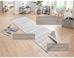 Сив и кремав килим на открито , 350 x 80 cm Kuba - NORTHRUGS
