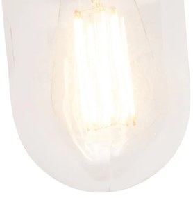 Интелигентна селска стенна лампа антрацит IP44 с WiFi E27 - Kansas