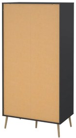 Гардероб антрацит 99x200 cm Bodo - Tvilum