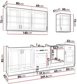 Кухненски състав Retroline V-Gkri-Fusiko