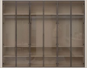 Гардероб Dutchess шесткрил стъкло