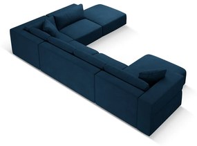 Син ъгъл U-образен диван, десен ъгъл Esther – Milo Casa