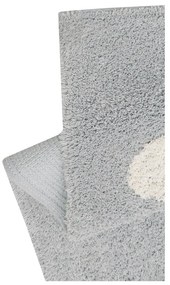 Сив ръчно изработен детски килим със смес от памук подходящ за пране 120x160 cm Clouds Grey – Lorena Canals