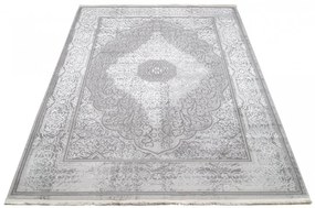 Ексклузивен сив килим с бяла ориенталска шарка Ширина: 160 см | Дължина: 230 см