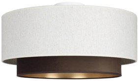 Таванно осветително тяло NATIA 1xE27/60W/230V бяло/кафяво