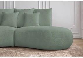 Светлозелен диван от плат букле 260 cm Saint-Germain - Bobochic Paris