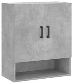 829912 vidaXL Стенен шкаф, бетонно сив, 60x31x70 см, инженерно дърво