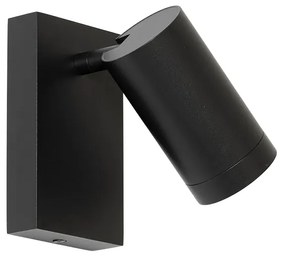 Модерна стенна лампа черна регулируема с превключвател - Jeana Luxe