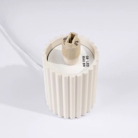 Кремава настолна лампа със стъклен абажур (височина 19 cm) Orbital – Sollux