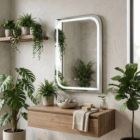 Огледало LED ZONE 70x50 BRUSH NICKEL