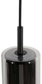 Модерен черен висящ аплик за релсова система 1-фазен - Iconic Lloyd