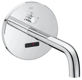 Електронен смесител за умивалник, A5A4602C00, Roca, захранване в ел. мрежа, хром, 22.5х13.7см