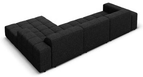 Антрацитен ъглов диван (десен ъгъл) Chicago - Cosmopolitan Design