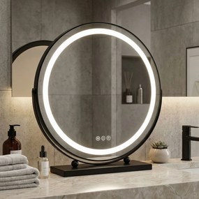Огледало LED MAKE-UP Black 50 cm