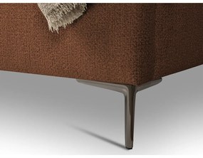 Теракотено двойно тапицирано легло с включена подматрачна рамка 160x200 cm Makana – Makamii