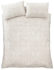 Бежово двойно удължено спално бельо 230x220 cm Bridgerton Regal Birds – Catherine Lansfield