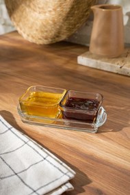 Комплект стъклени купи (2 броя), цвят Прозрачен