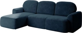 Ъглов диван Nabu-Синьо-Ляв