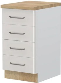 Подов шкаф Modena R-45-4F-White - Gray light