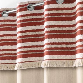 Памучно перде в тухлен и естествен цвят 140x240 cm Atlas – douceur d'intérieur