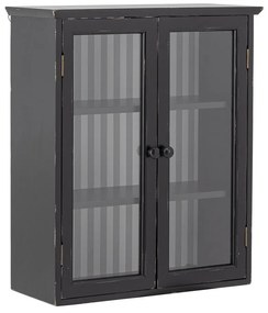 Черна висяща витрина от масивна ела 51,5x66,5x22,5 cm Hazem – Bloomingville