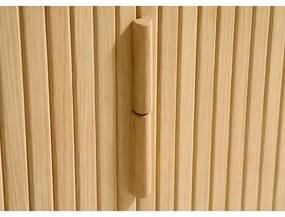 Масичка за телевизор с дъбов декор в естествен цвят 160x56 cm Cavo - Unique Furniture