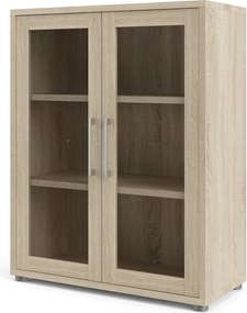 Модулна библиотека от дъбов декор в естествен цвят 89x113 cm Prima – Tvilum