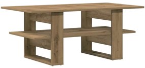 855851 vidaXL Кафе маса, дъб артизан, 102x55x42 см, инженерно дърво