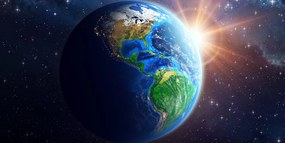 Картина на платно – Синя планета Земя