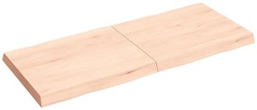 363893 vidaXL Плот за маса 120x50x(2-6) см необработено масивно дърво жив ръб