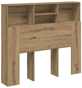 856867 vidaXL Табла за легло тип шкаф 120x19x103,5 см инженерна дървесина