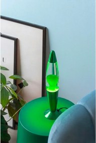 Зелена стъклена лава лампа (височина 35,5 cm) Funky Rocket Lava – Leitmotiv