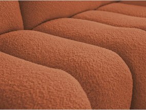 Оранжев ъглов диван от прежда с примки от букле (десен ъгъл) Azra – Bobochic Paris
