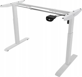 Електрическа маса с регулируема височина 72 - 117 см - бяла Ширина: 60 см | Дължина: 140 см