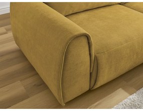 Ъглов диван в цвят жълта охра Aden – Bobochic Paris