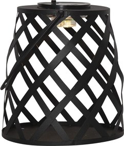 Черен LED фенер, височина 20 cm Calabria - Star Trading