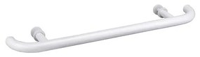 Дръжка за врата 70x4 см неръждаема стомана/бяла