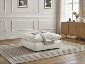 Бяла шенилова табуретка Neil – Bobochic Paris