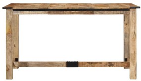 358947 vidaXL Трапезна маса, 140x70x75 см, масивна мангова дървесина