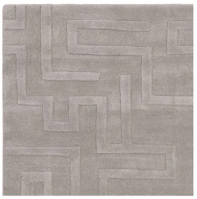 Светлосив вълнен килим 160x230 cm Maze - Asiatic Carpets