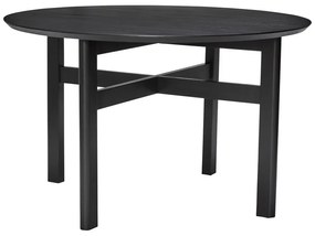 Черна кръгла трапезна маса ø 120 cm Fjord – Hübsch