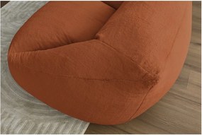 Оранжев пуф от изкуствен косъм Lilibet – Bobochic Paris