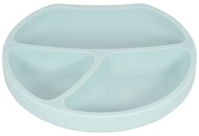 Светлосиня силиконова детска чиния 19x20,5 cm – Kindsgut