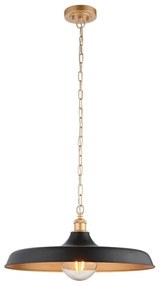 Endon 99998 - Полилей с верига SABIAN 1xE27/10W/230V черен/златен