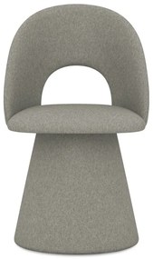 Сив тапициран трапезен стол Kalo – Makamii