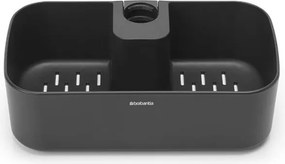Органайзер за душ Brabantia ReNew 1004186, 7.5х13.3х24.4 см, Дъно с отвори за вода, Устойчивост на корозия, Тъмносив
