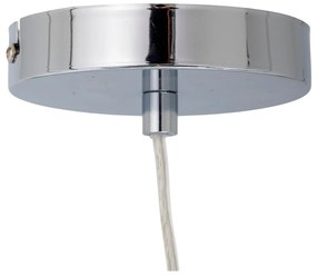 Висящо осветително тяло в сребрист цвят със стъклен абажур ø 20 cm Baele – Bloomingville