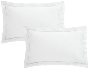 Памучна калъфка за възглавница 50x75 cm Lottie Floral Embroidery – Bianca